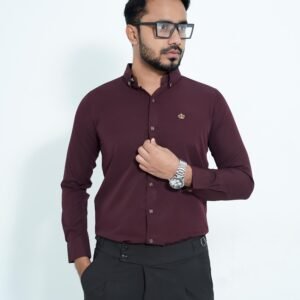Formal Shirt Deep Maroon