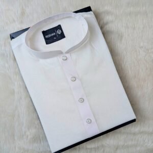 Duti Panjabi White Color