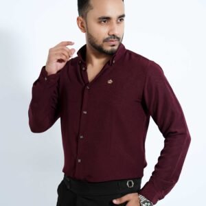 Formal Shirt Deep Maroon