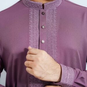 China Chali Stitch Premium Panjabi Purple