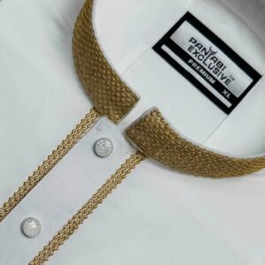 China stitch fabric panjabi White