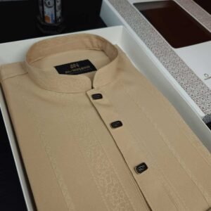 Pakistani Popcorn solid fabric Beige