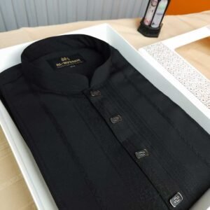 Pakistani Popcorn solid fabric Black