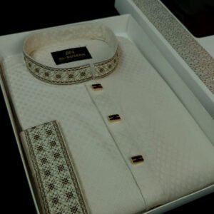 Indian popcorn fabric Off White